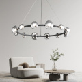 Nordic Ceiling Lights Multi Head Glass Led Chandelier Supplier